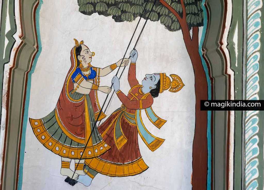 The Techniques and Styles of Radha Krishna Mural Art