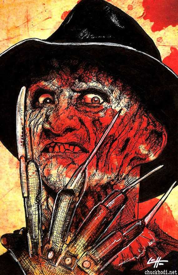 Street Art Inspired by Nightmare on Elm Street