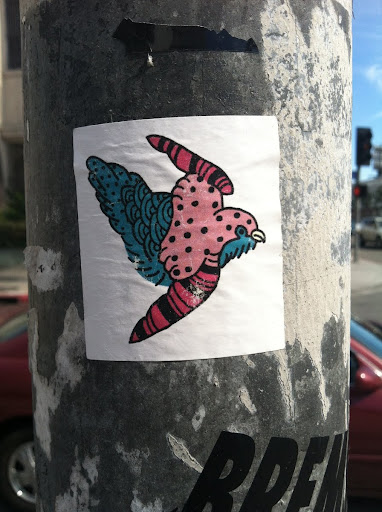 Andrea LaHue’s Random Bird Sticker: A Snapshot of Street Art in Los Angeles