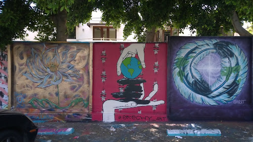 “Random, Sketchy Bandit for #earthdaystreet2014 part 2, Andrea LaHue” – A Mural Celebration