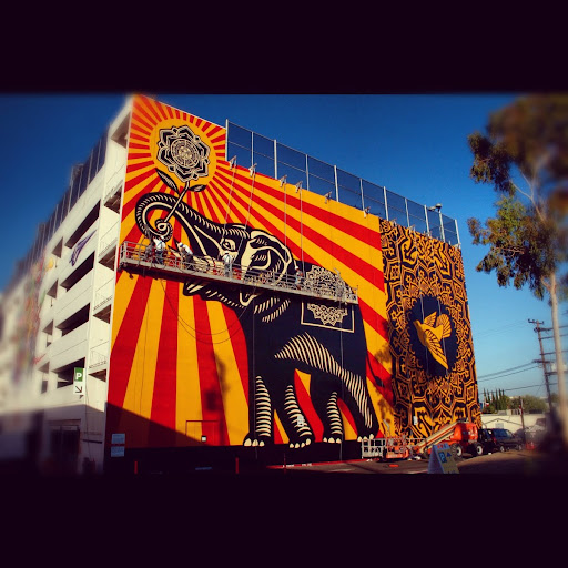 Shepard Fairey’s Artistry Unveiled: West Hollywood Library Mural
