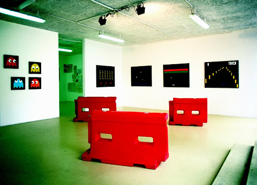 space invader view from the show at magda danysz gallery in 2001 space invader
